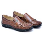 Sapatilha Mocassim Em Couro 