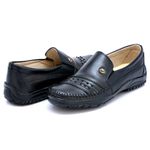 Sapatilha Mocassim Em Couro 