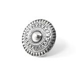 Anel de Prata 925 Grande Estilo Mandala Indiano Detalhado