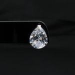 Brinco de prata 925 estilo gota com pedra zircônia