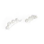 Brinco Ear Cuff Prata 925 Estilo Patinha de Cachorro