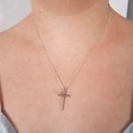 Conjunto Corrente e Pingente de prata 925 Crucifixo