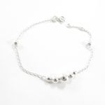 Pulseira de bolinhas em prata 925