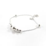 Pulseira de bolinhas em prata 925