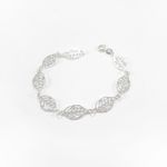 Pulseira de Prata 925 com Folhas