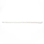 Pulseira de Prata 925 Feminina Trançada Prata Clara