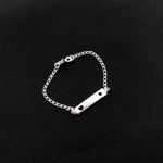 Pulseira Infantil De Plaquinha Coração E Estrela Prata 925