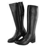 Bota Montaria Canela Couro Ridding Boots Preto 