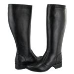 Bota Montaria Canela Couro Ridding Boots Preto 