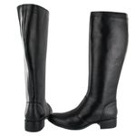 Bota Montaria Canela Couro Ridding Boots Preto 