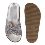 Papete Pipa Rasteira Strass Multicolor