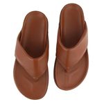 Flatform Búzios Dedo Tira Larga Caramelo