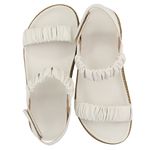 Papete Havaí Franzido Velcro OffWhite