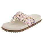 Papete Paris Detalhe Colorido Toe Offwhite
