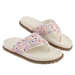 Papete Paris Detalhe Colorido Toe Offwhite