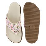 Papete Paris Detalhe Colorido Toe Offwhite