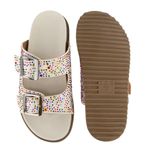 Papete Rio de Janeiro Detalhe Colorido Fivela OffWhite