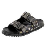 Papete NY Fivelas Apliques Preto