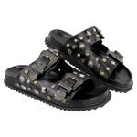Papete NY Fivelas Apliques Preto