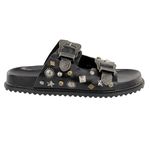 Papete NY Fivelas Apliques Preto