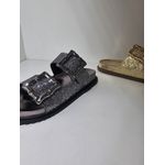 Papete Tóquio Slide Brilho Metalizado Prata Velho