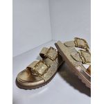 Papete Tóquio Maxi Fivela Brilho Dourado