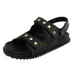 Papete Egito Velcro Detalhe Triagulo Preto