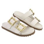 Papete Grécia Tira Ajustável OffWhite