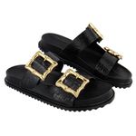 Papete Grécia Maxi Fivela Preto
