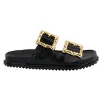 Papete Grécia Maxi Fivela Preto