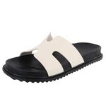 Papete Maresias Slide Bicolor Casual OffWhite