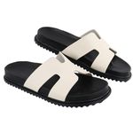 Papete Maresias Slide Bicolor Casual OffWhite