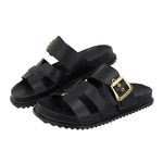 Papete Capri Anatômica Fivela Preto
