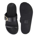 Papete Lisboa Slide Enfeite Lateral Preto