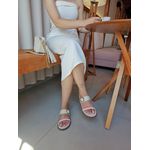 Papete Lisboa Rasteira Fivela OffWhite