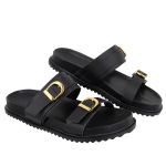 Papete Caribe Enfeite Tiras Duplas Preto