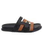 Papete Ilhabela Flat Duo Anatômica Preto/Caramelo
