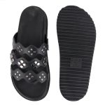 Papete Noronha Slide Casual Tachas Preto
