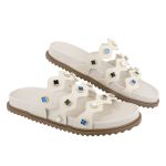 Papete Holambra Slide Casual Detalhe OffWhite