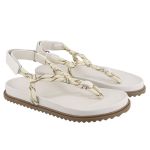 Papete Bel Rasteira Cordão Comfort Ajuste OffWhite