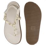 Papete Bel Rasteira Cordão Comfort Ajuste OffWhite
