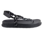 Papete Bel Sandália Anatômica Cordão Bicolor Preto