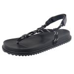 Papete Bel Sandália Anatômica Cordão Bicolor Preto