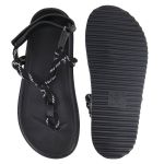 Papete Bel Sandália Anatômica Cordão Bicolor Preto