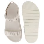 Flatform Bali Sola Alta Enrugado Velcro OffWhite