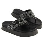 Flatform Roma Detalhe Prata Dedo Preto