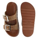 Flatform Bahamas Detalhe Apliques Caramelo