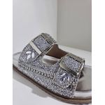 Papete Las Vegas Pedraria Strass Prata