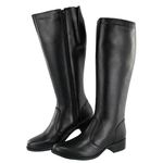 Bota Montaria Canela Couro Ridding Boots Preto 
