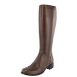 Bota Montaria Canela Cano Longo Couro Chocolate
